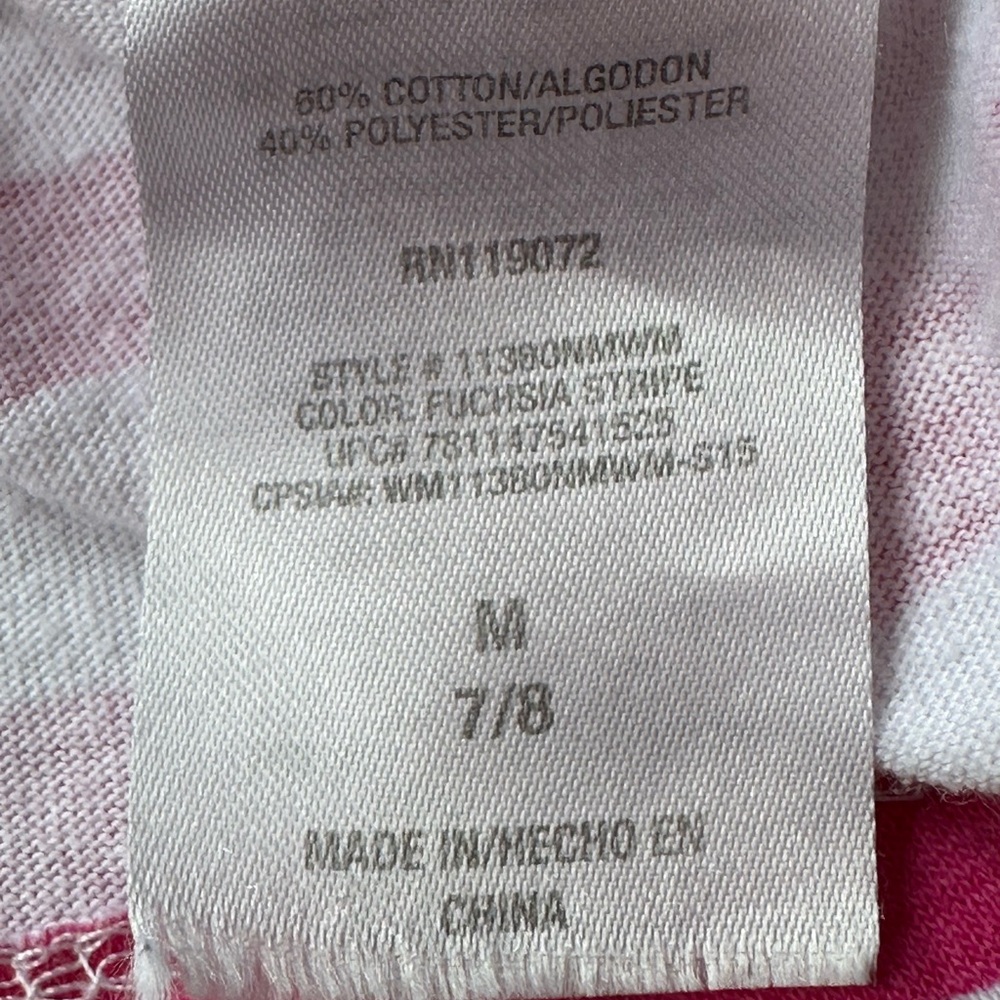 Disney Minnie Mouse Pink Stripe Racerback Tank Top size Medium 7/8 - Picture 3 of 7